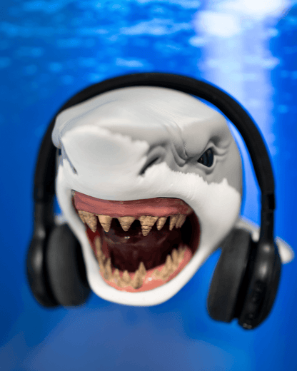 Great White Shark Headphone Hanger